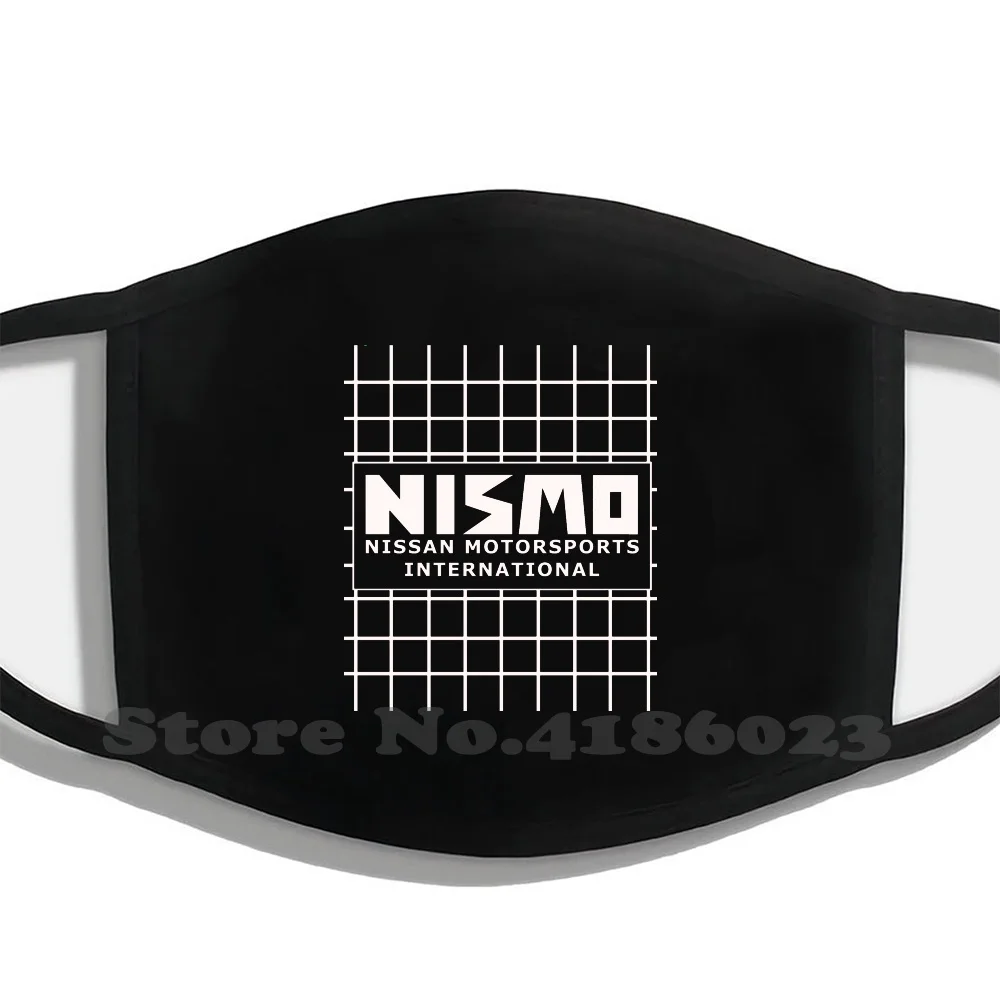 Nismo классический стиль печать моющиеся дышащие многоразовые хлопковая маска для