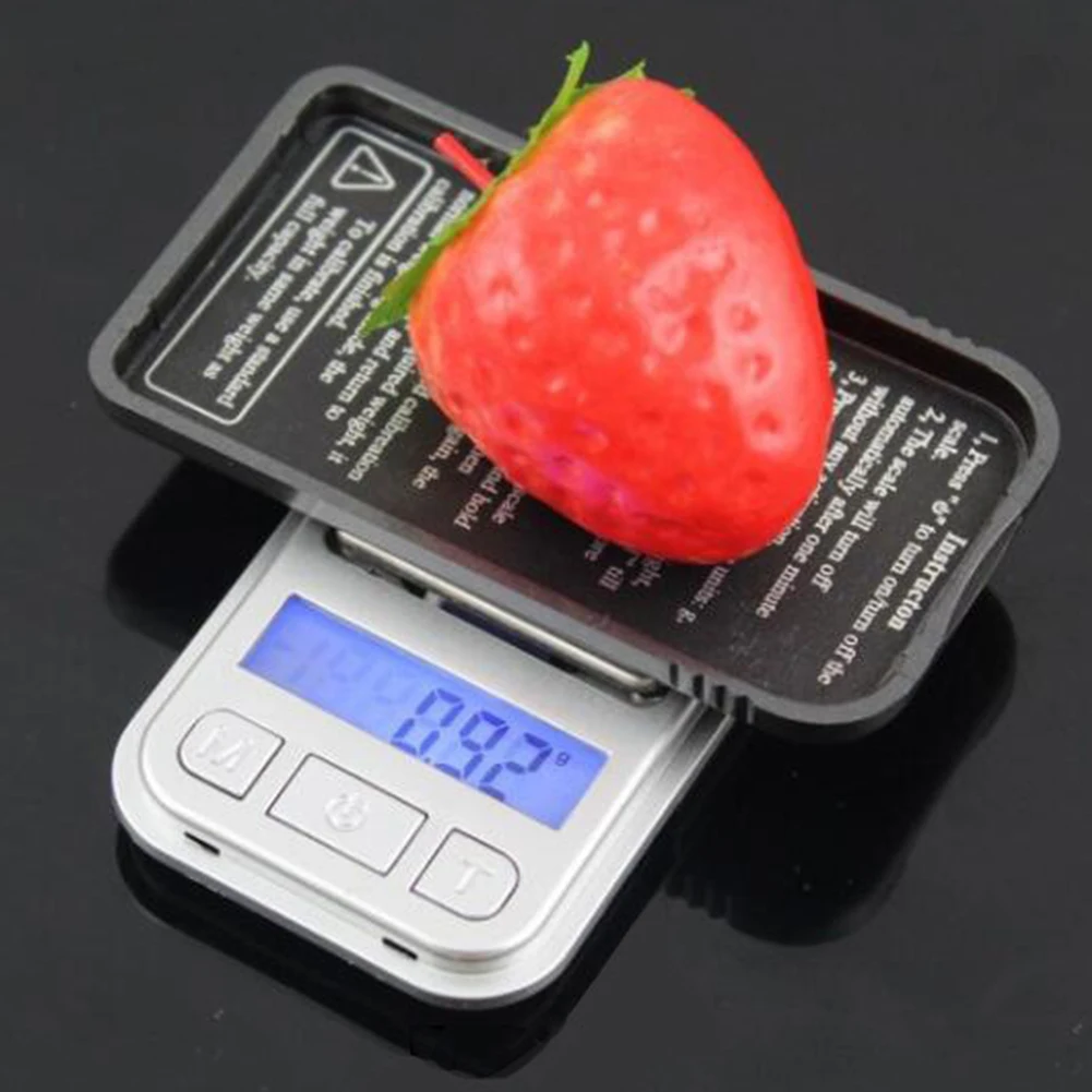 

Kitchen Electronic Scale Jewelry Portable Multi-functional Weight Backlight Handheld Tools ABS Ultrathin Mini Digital Pocket