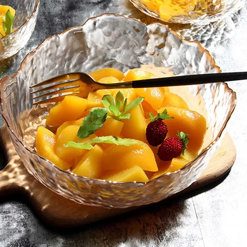 

Creative Kitchen Dinnerware Fruit Vegetables Bowl Irregular Shape Phnom Penh Glass Bowl Dinner Glass Salad Bowl Tablewares