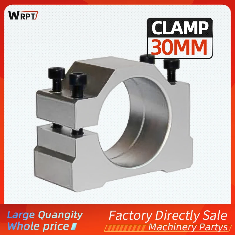 

1pc Spindle Bracket Motor Mounts Inner Diameter 30mm Spindle Motor Clamp Fitted Seat with 4pcs Screw Brackets