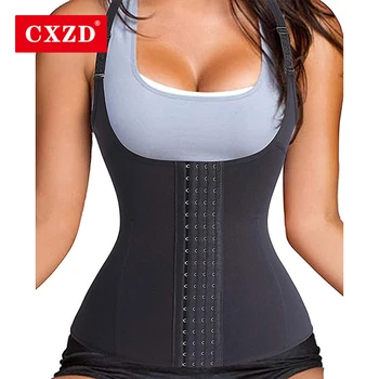 

CXZD Women Waist Trainer Corset Vest for Weight Loss Sport Body Shaper Workout Underbust Cincher Steel Boned Tummy Tank