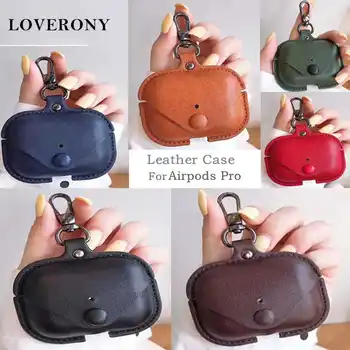 

LOVERONY Leather Case For AirPods Pro Bluetooth Earphone Protective Cover Headphone Charging Box For Apple Airpods 3 Pro Cases