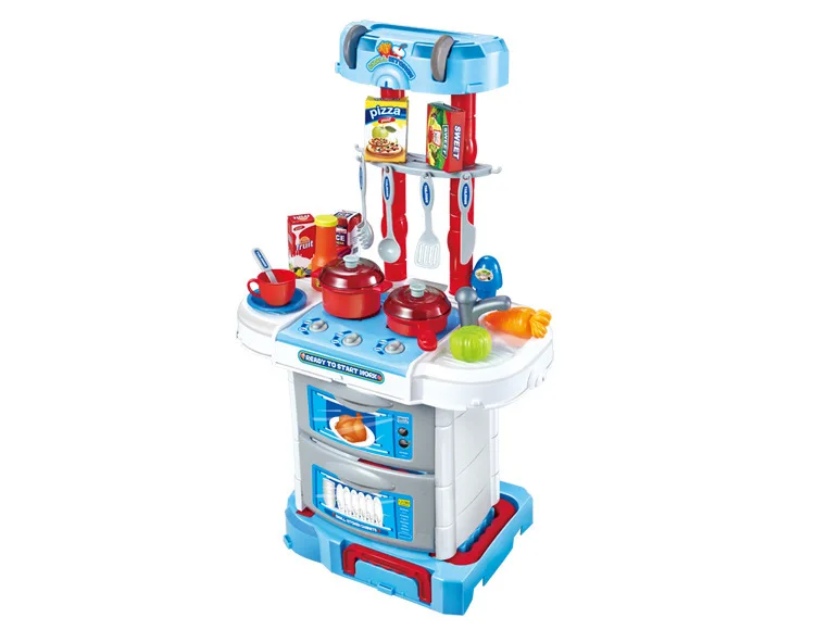 

Play House Hand Toy Wholesale Suitcase Children GIRL'S And BOY'S Multi-functional Model Kitchen Utensils
