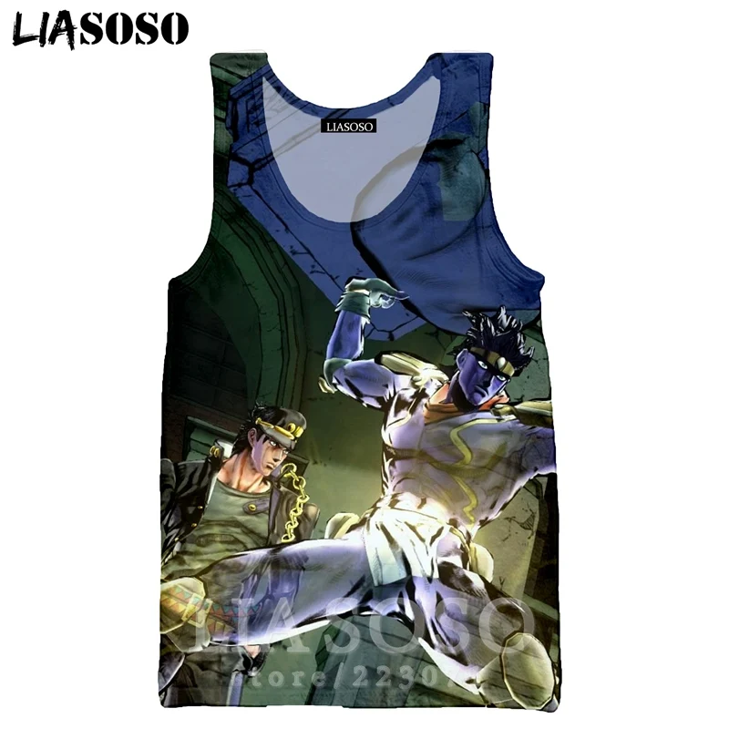 11 LIASOSO для мужчин и женщин Джонатан Joestar Толстовка 3D принт аниме Джоджо Необычные Приключения жилет с круглым вырезом майка без рукавов пуловер A31 - Цвет: 11