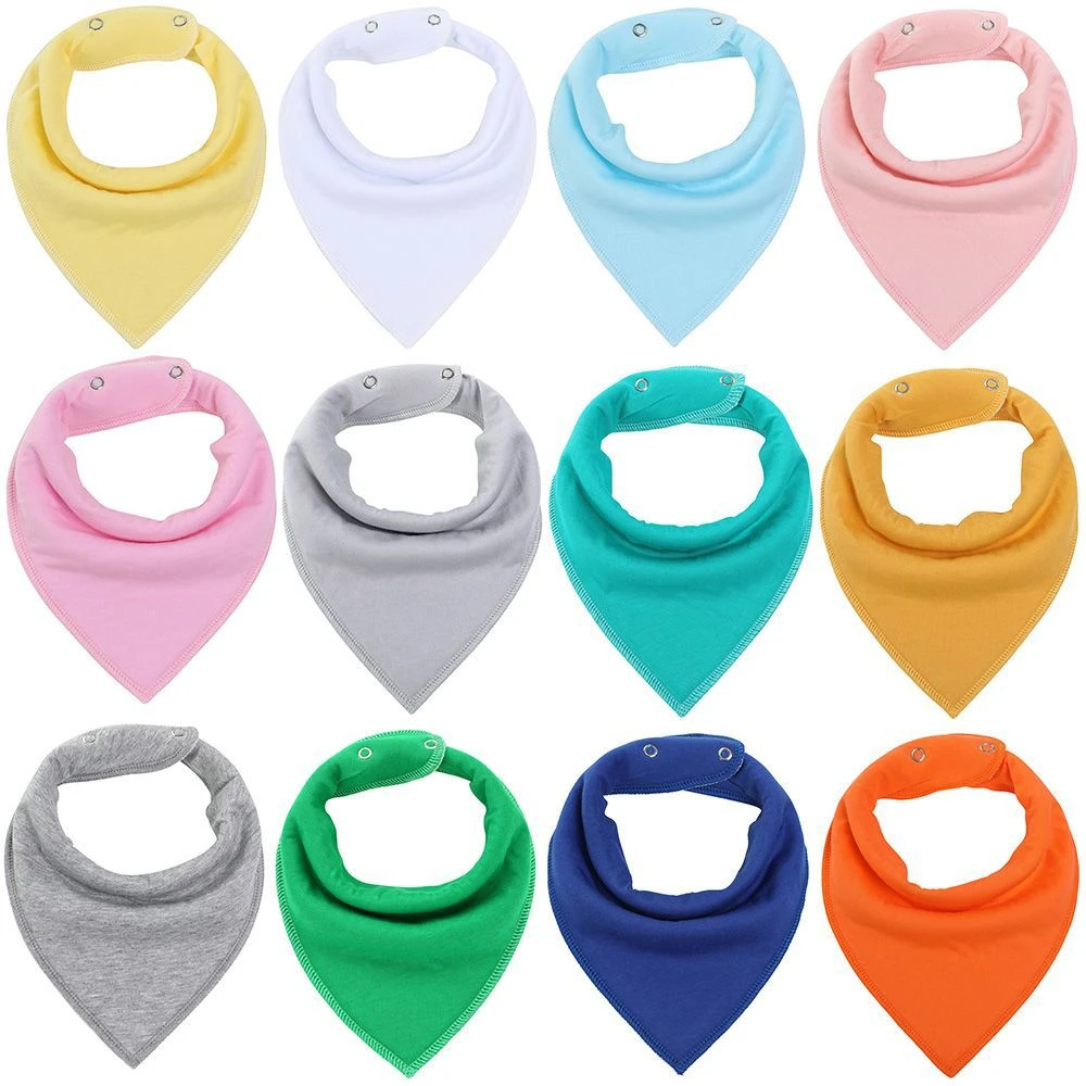 car baby accessories 1Pc Baby Bandana Bibs Solid Color 100% Organic Cotton Baby Feeding Bibs for Drooling and Teething Soft and Absorbent Burp Cloth boots baby accessories	