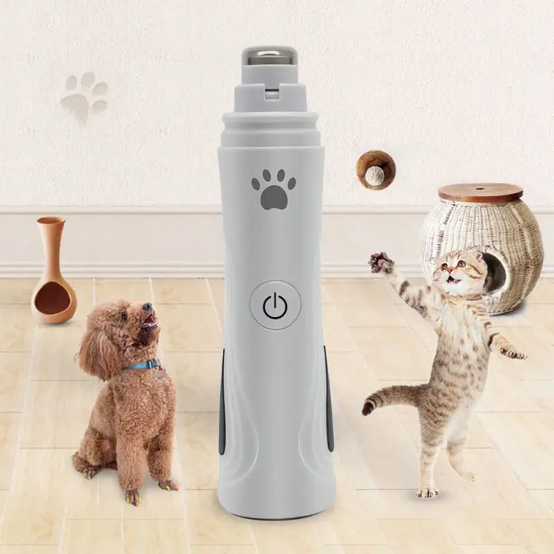 LED Pet Dog Nail Grinder And Clippers 3-Speed Rechargeable Electric Trimmer Painless Paws Grooming Trimming Tools | Дом и сад
