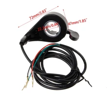 24v 36v 48v мотоцикл 7/8 руль черный дроссельная заслонка для электрического велосипеда