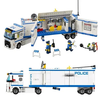 

bela 394pcs City Police Mobile Station Truck Building Blocks Educational Bricks 60044 Toys For Children Christmas birthday Gifts