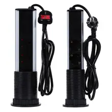 220 В 16А электрические вилки и розетки кухонная подставка розетка 2 USB штепсельная розетка 3500 Вт для столешницы ЕС США вилка