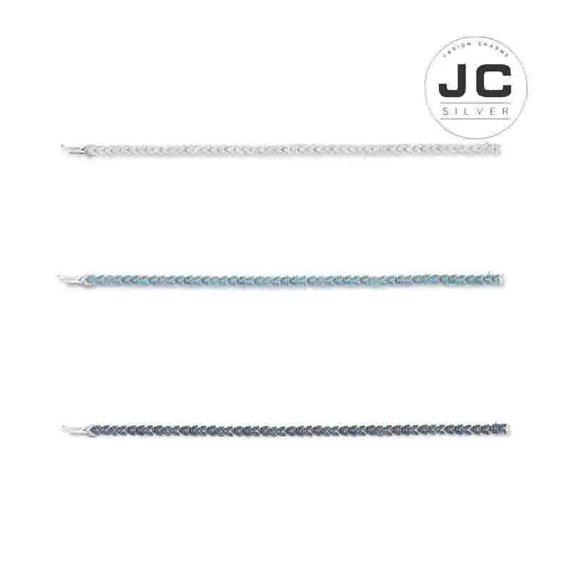 Новые модные амулеты Серебро 925 копия ювелирных изделий, Серебряный морской Лагуна "Кутюрье" браслет для женщин с моно логотипом Циркон подарок