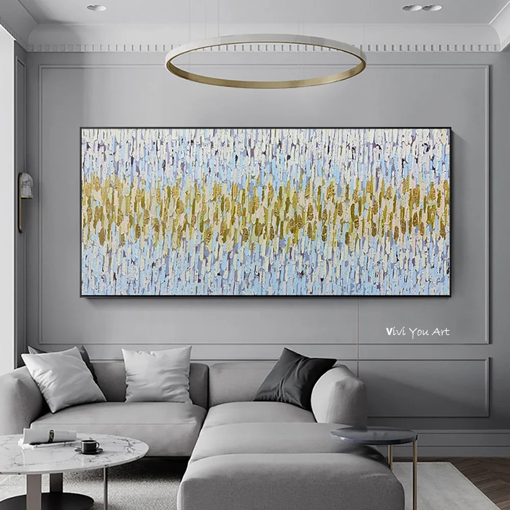 

100% Hand Hand Painted Handmade Multicolor family wall decoration hand-painted interior decoration art wall oil painting