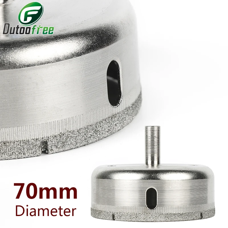 70mmDiamondTippedHoleSawDiamondCoatedDrillBitTileCeramic