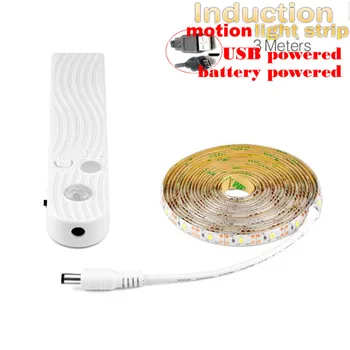 

LED Wireless PIR Motion Sensor Night light Bed lamp Tape Under Cabinet light 5V USB LED Strip Kitchen TV Backlight Decoration