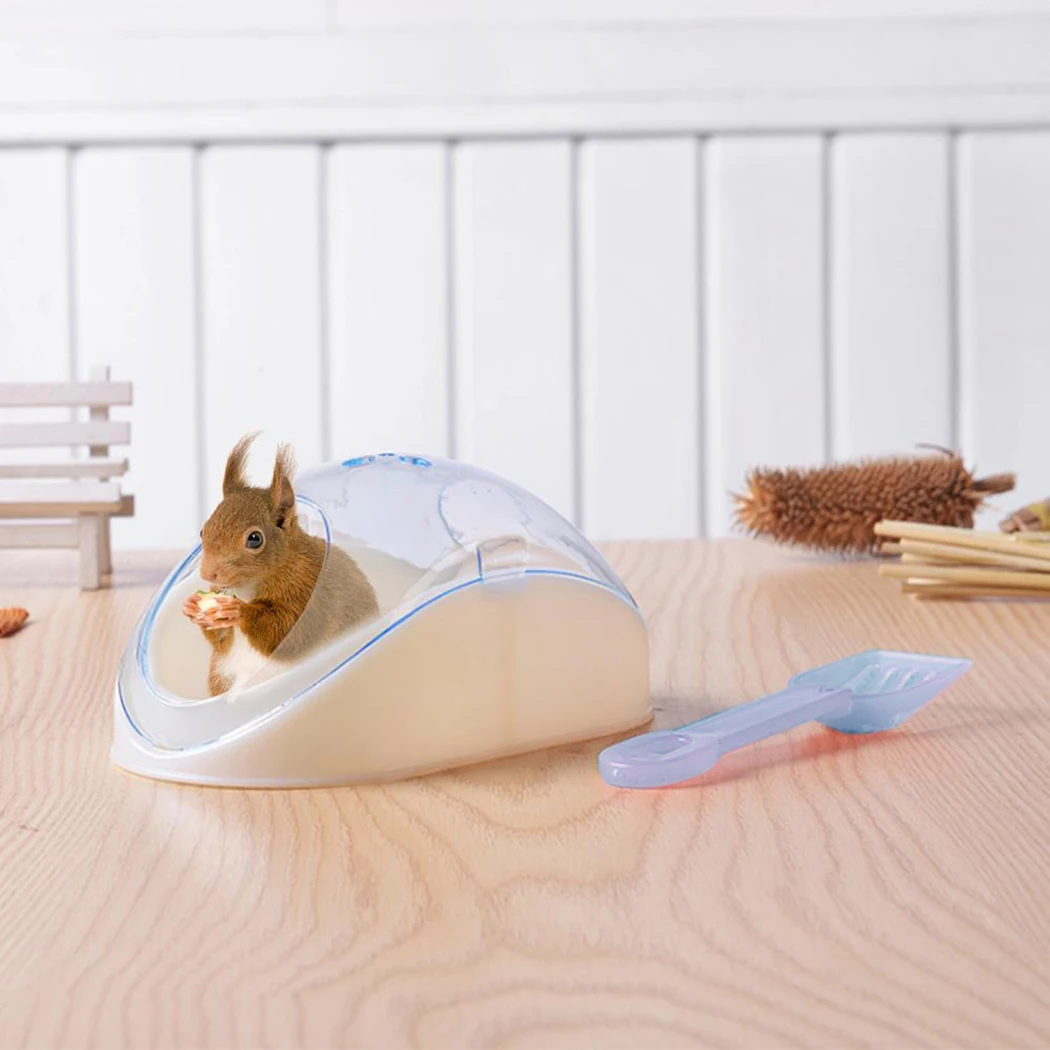 Hamste Cage Bathroom Sauna Bathtub Small Pet Hamster Accessories Can Effectively Prevent The Bath Sawdust Fly Out | Дом и сад
