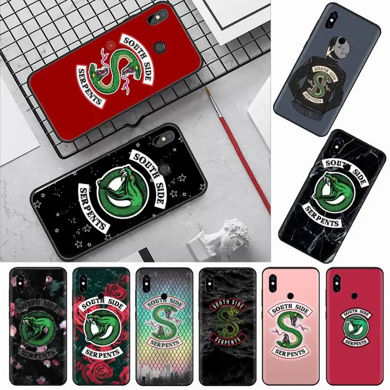 

riverdale snake USA TV Coque Shell Phone Case For Xiaomi Redmi note 4 4X 8T 9 9s 10 K20 K30 cc9 9t pro lite max