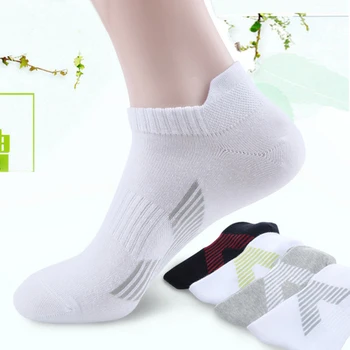

5 pairs Male Sport Summer Sock Pure Cotton Heel Thickening Sweat Uptake wear-resisting Short Socks Black short Stocking