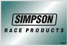 

For SIMPSON RACE PRODUCTS -2 pcs. stickers HIGH QUALITY different colors 947