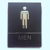 1PC Bathroom Acrylic Mark Label Removable Back Self-Adhesive Toilet WC Sign Wall Sticker DIY Decor ► Photo 2/3