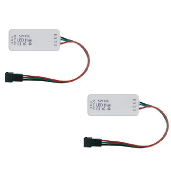 

2Pcs Bluetooth Controller SP110E Mini Bluetooth Symphony Controller Mini LED Controller