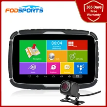 Fodsports 5.0 Inch Motorfiets GPS Navigator Android 6.0 Systerm WiFi Bluetooth Waterdichte Navigatie Moto Actie Camera Gratis Kaart