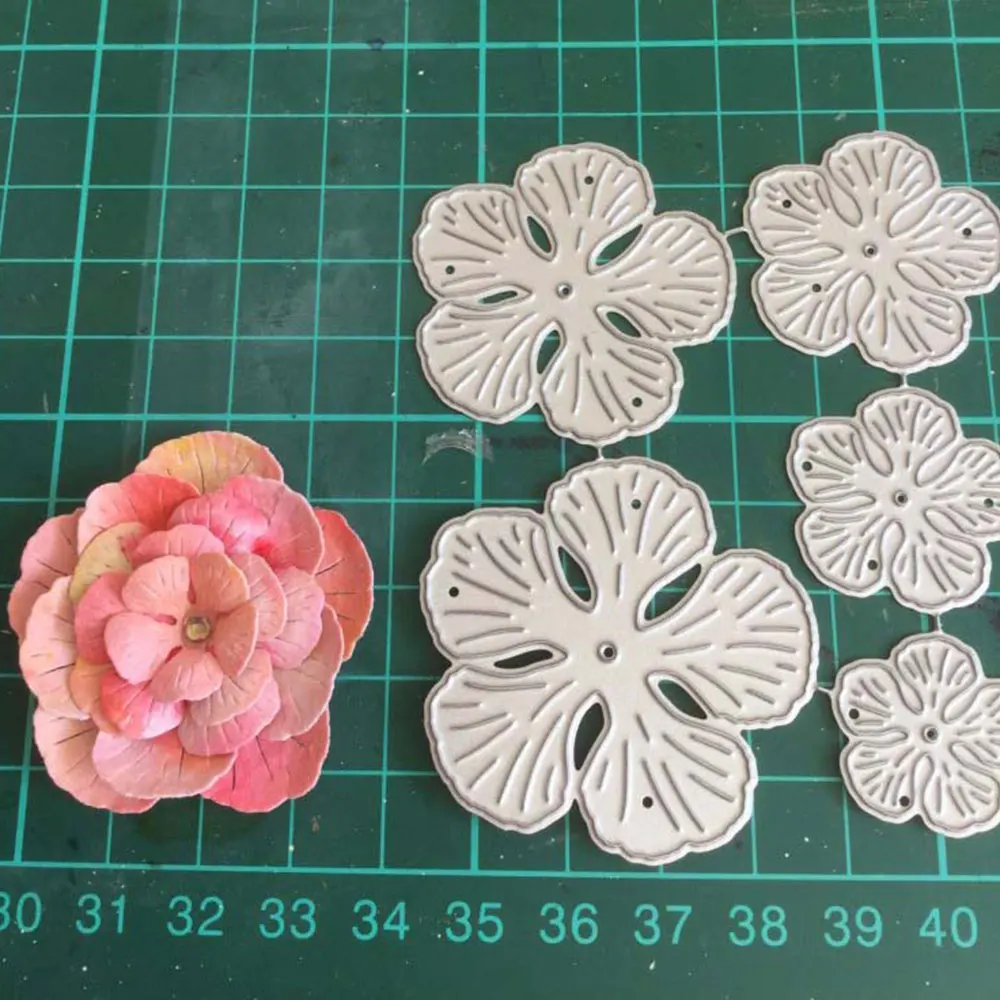 

flower metal Cutting Dies Scrapbooking craft Dies cuts thin paper emboss card make stencil 76x86mm