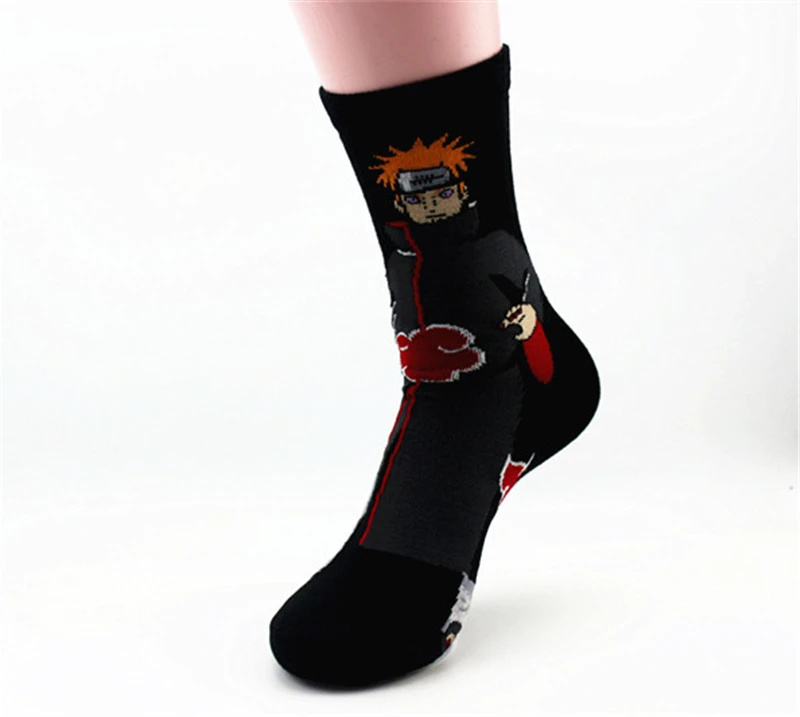 Аниме Наруто мультфильм Hokage носки Akatsuki Учиха Итачи принадлежности на хеллоуин для косплея хлопок носок взрослый унисекс, Рождественский подарок новинка