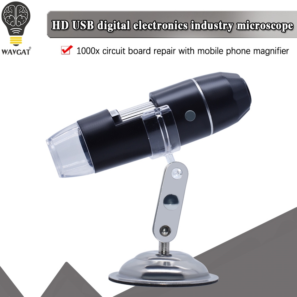 Adjustable 1600X 3 in 1 USB Digital Microscope Electronic Microscope Camera For Solding 8 LED Zoom Magnifier Endoscope