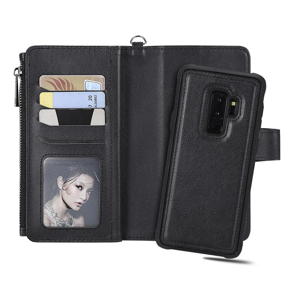 Leather Luxury Wallet Phone Bag Case for Samsung Galaxy S8 S9 S10 Note 10 Plus S10e Note 8 9 Flip Shockproof Book Cover Leather Luxury Wallet Phone Bag Case for Samsung Galaxy S8 S9 S10 Note 10 Plus S10e Note 8 9 Flip Shockproof Book Cover