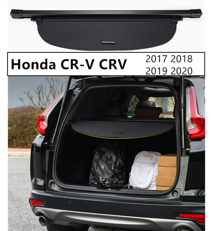 Для Honda CR-V CRV задний багажник Грузовой Крышка безопасности щит Чехлы; цвет черный, бежевый; Высокое качество авто аксессуары