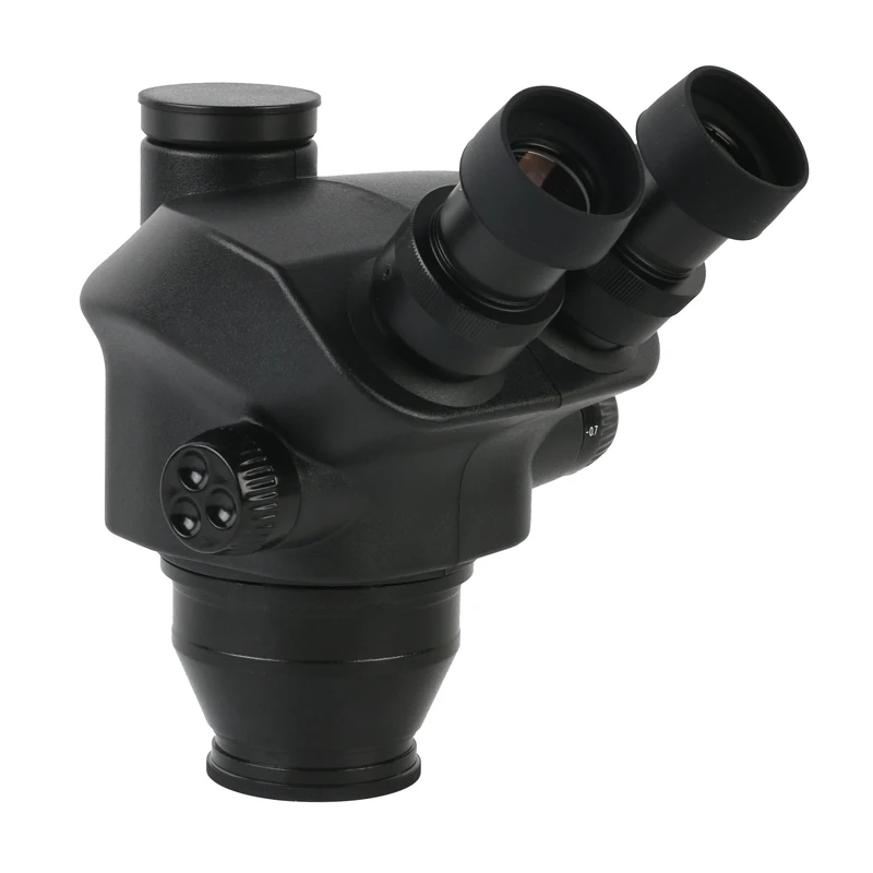 US $171.80 7X50X Stereo Microscope Trinocular Microscope Head WF10X22mm Eyepiece Rubber EyeGuards Microscope Accessories