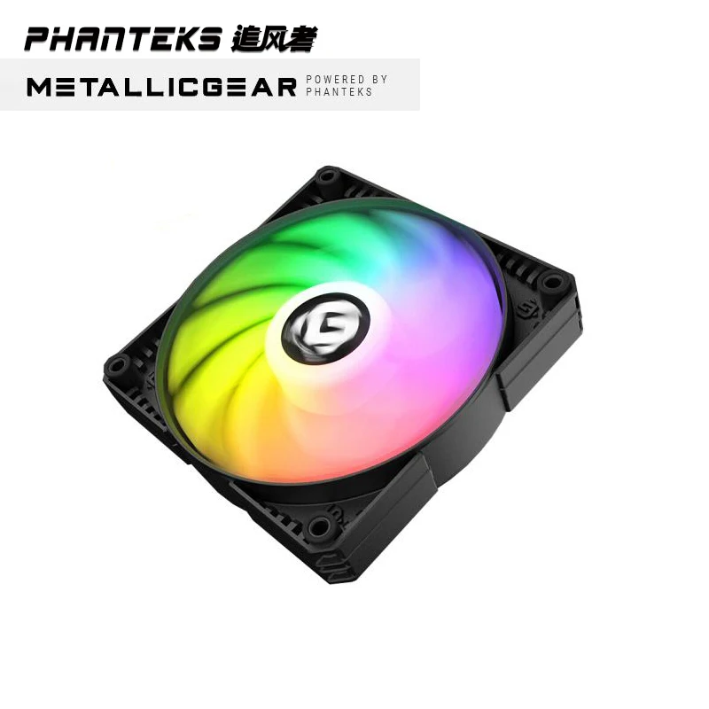 

PHANTEKS MG SKIRON BLACK RGB Colorful LED Rainbow 12cm 14cm fan support sync motherboard ASUS MSI ASROCK Z390 GIGABYTE 4PIN PWM