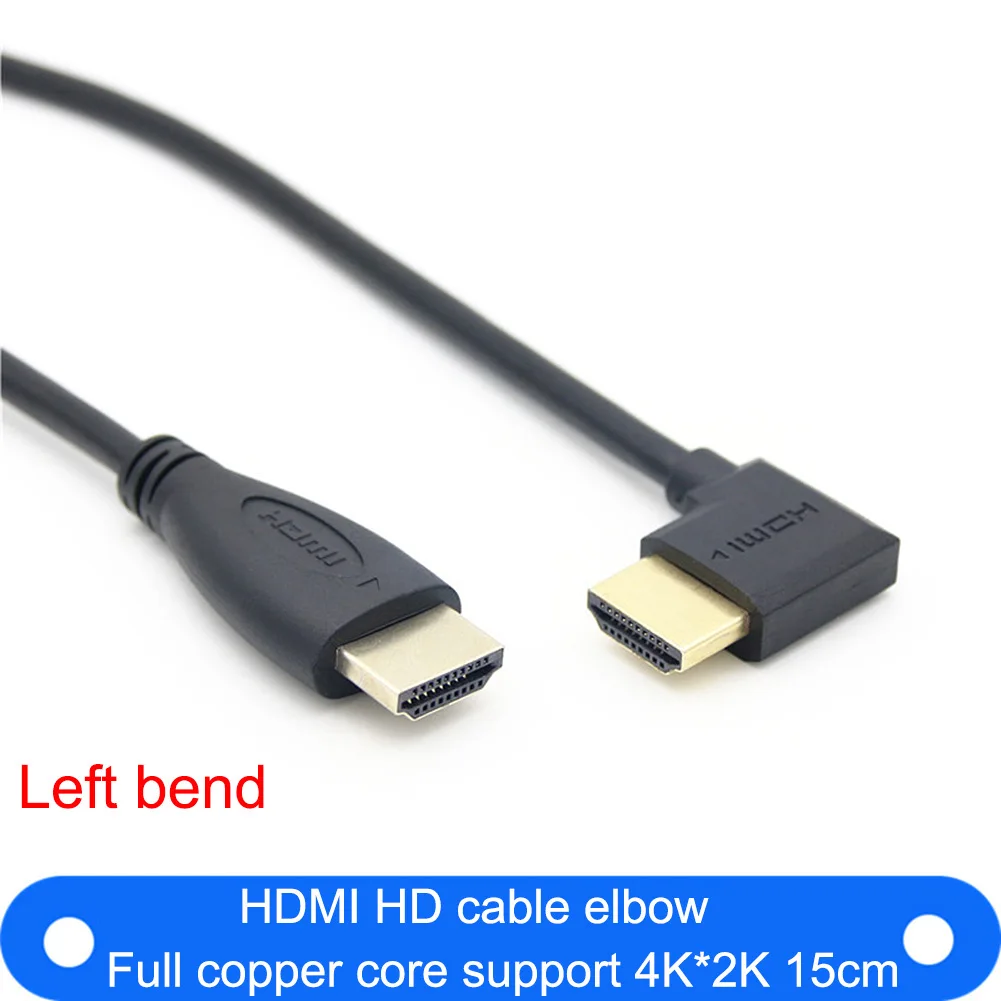 Кабель Hdmi 3 0 с левым и правым углом 90 ° видеокабель со штекером на штекер 4k 18 Гбит/с