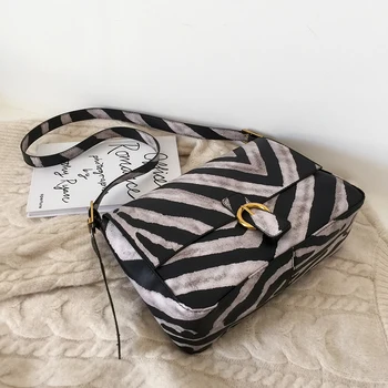 

с доставкой Small PU Leather Crossbody Bags 2021 trend Shoulder Handbags Branded Bag Leopard Zebra pattern Designer Hand Bag