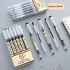 Sharkbang 0.35mm 0.5mm Gel Pen 12pcs/Pack Blue/Black/Red Ink Handle Writing Pen Set Cap Press School Drawing Stationery Supplies 1