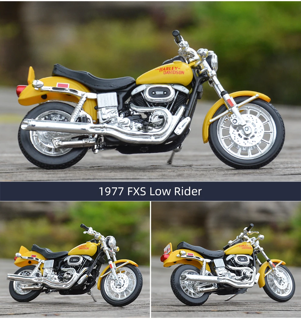 Maisto 1:18 1977 FXS Low Rider Литой Сплав модель мотоцикла Игрушка