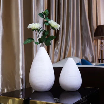 

Ceramic Vase Decoration Living Room Flower Arrangement Simulation Dried Flowers Simple Home Decorations White Small Flower
