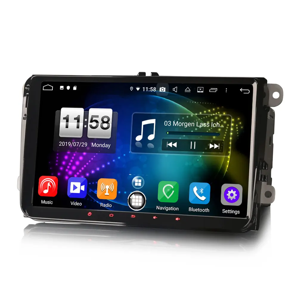 " Android 9,0 Pie OS автомобильный мультимидийный Навигатор Радио для Skoda Roomster 2003-& Skoda Patrick 2004-2008& Skoda Praktik 2007-2011