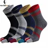 Veridical 5 Pairs/Lot Mans Socks With Toes Cotton Five Finger Socks Striped Short Solid Funny Weed Socks Men Business Sox ► Photo 1/6