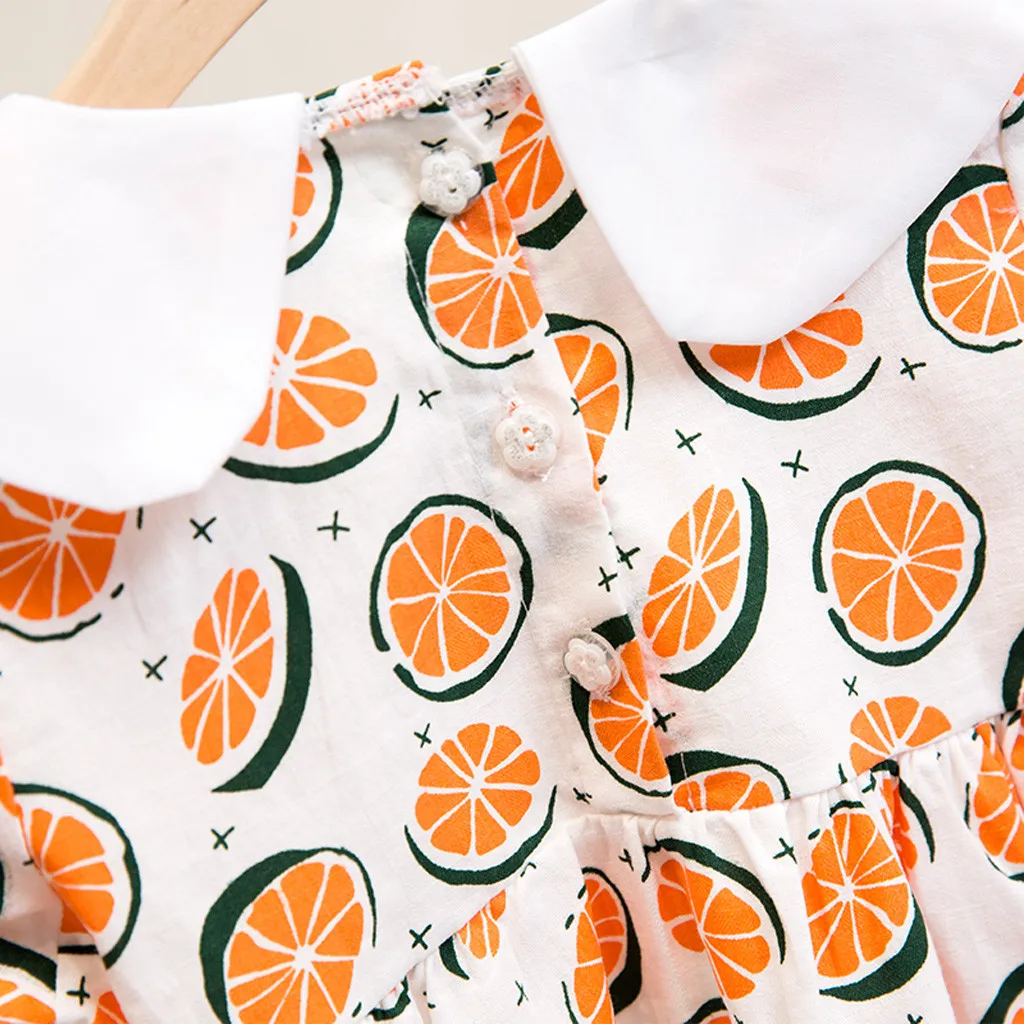 Vestido infantilBaby/платье для маленьких девочек; платье со звездой; платье для девочек с принтом фруктов; Одежда для маленьких девочек; одежда для активного отдыха с длинными рукавами