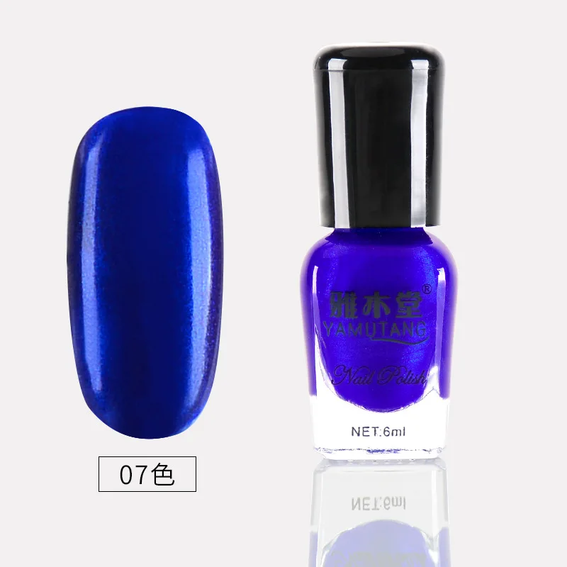 6ml-30colors лак для ногтей на водной основе, не содержит альдегида, Защита окружающей среды, зеркало, разрывающий пилинг, лак для ногтей, набор, bling - Цвет: 7