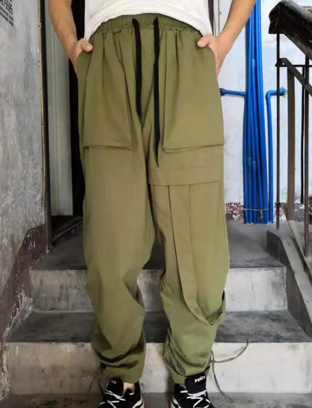 L-6XL, хит, осенние мужские Новые Модные шаровары с индивидуальным ремешком, свободные штаны в стиле хип-хоп, хип-хоп, большие размеры