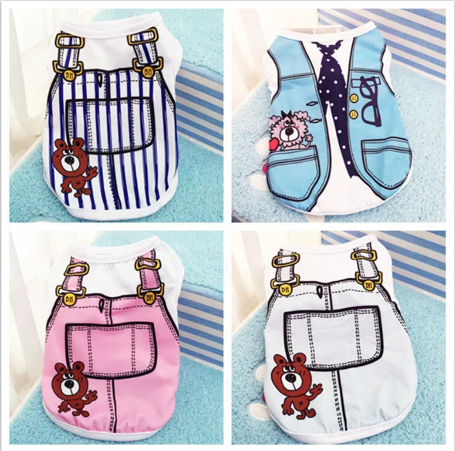 

Universal Season Dog Shirt Pet Puppy Dog Clothes Small Dog Clothes Vest t-Shirt Cat Coat York Dog Clothes Pet Supplies