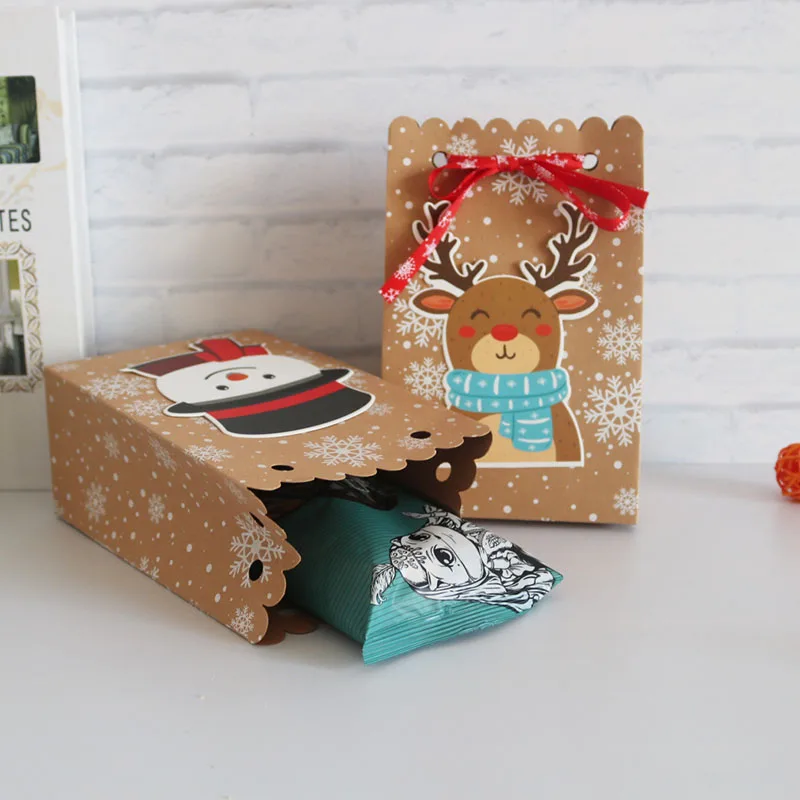 Рождественская сумка для конфет Navidad вечерние сумки для печенья Новогодние украшения для дома