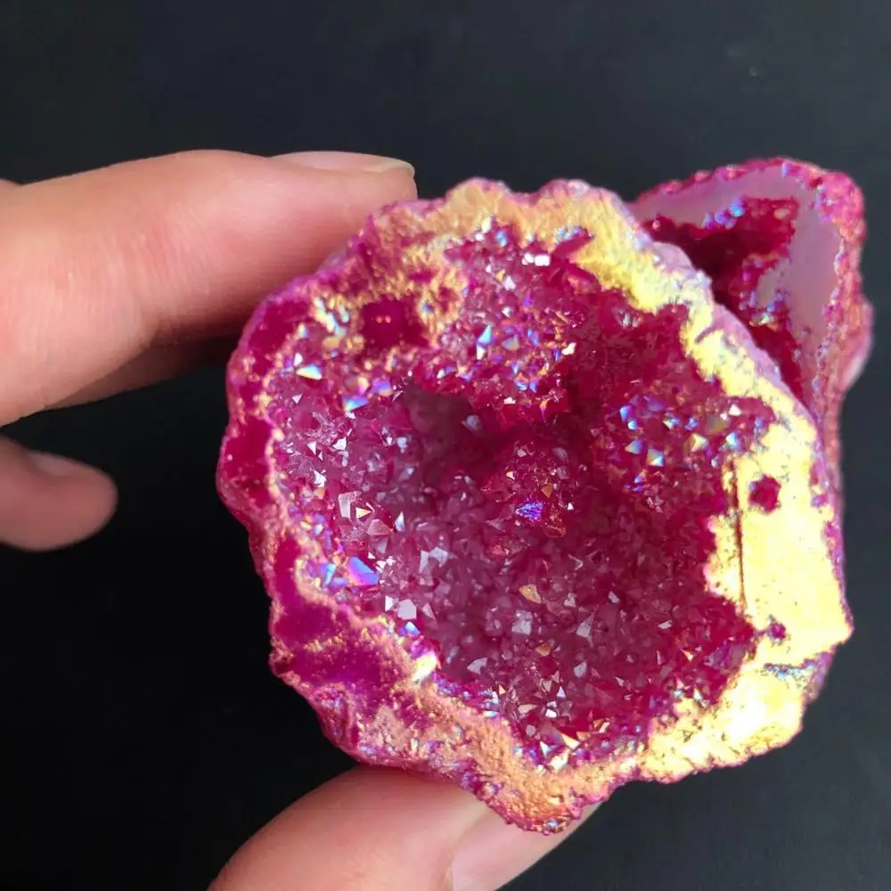 

Натуральный агат геодезический кварц crystal aura crystal stone, красивые маленькие камни и кристаллы cluster для украшения дома