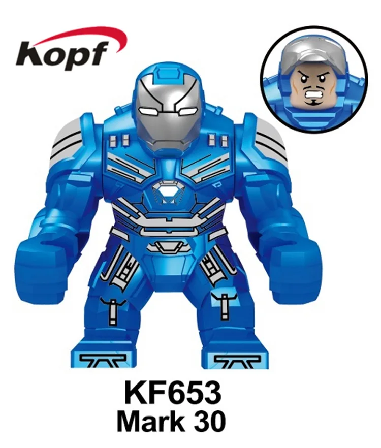 KF653 20Pcs No Box 20 шт. строительные блоки Супер Герои кирпичи Бэтмен Супермен Черная пантера флэш Тор Росомаха фигурки для детей игрушки KF6077 - Цвет: KF653 20Pcs No Box
