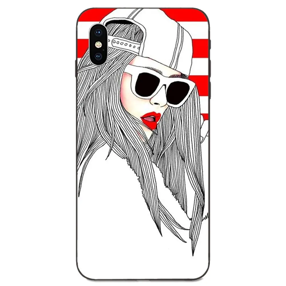 Стильная модная одежда для девочек узор резиновые чехлы из ТПУ для Xiaomi Redmi Note 3 3 S 4 4A 4X5 5A 6 6A 7 7A K20 Plus Pro S2 Y2 Y3 мягкий чехол с рисунком - Цвет: as picture