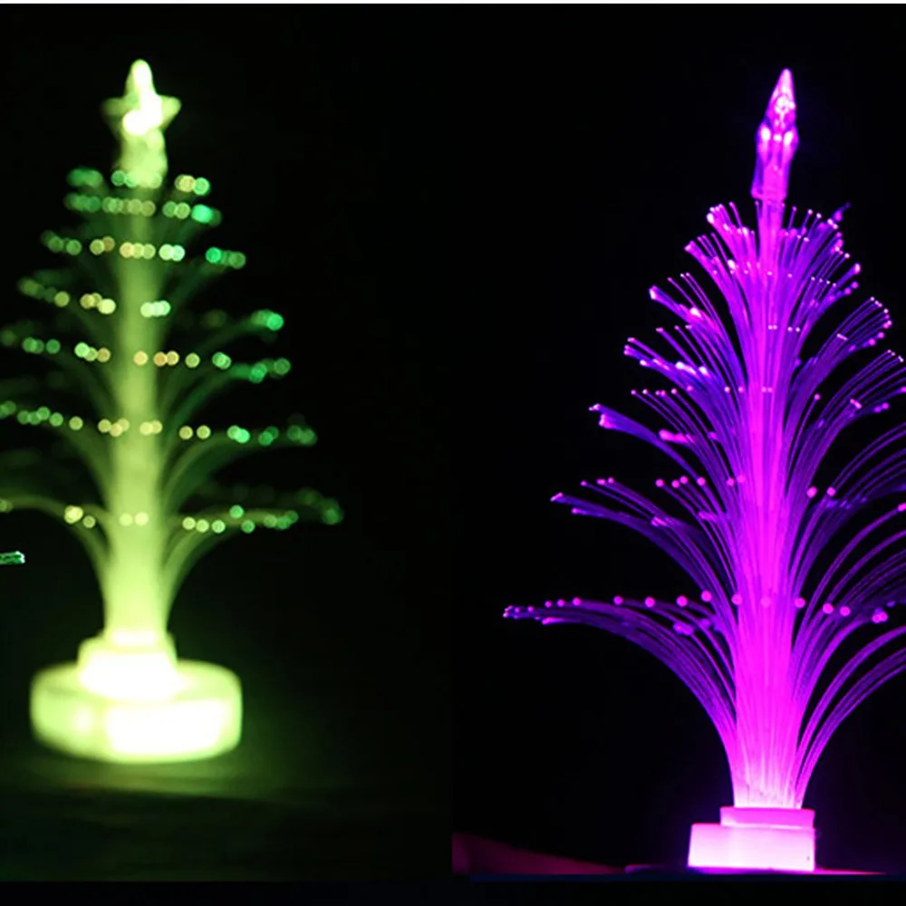 Christmas Tree Night light Romantic Gift Colorful Fiber Optic Christmas Creative Colorful Flash Hot Wholesale