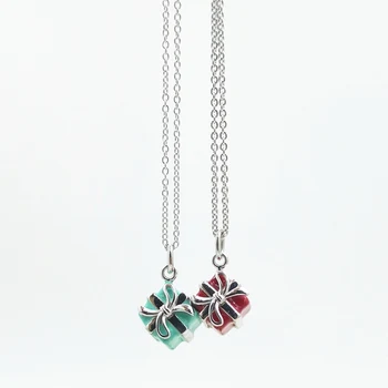 

Classic exquisite bow gift packaging luxury pendant necklace lady logo 1:1 925 sterling silver high quality jewelry holiday gift