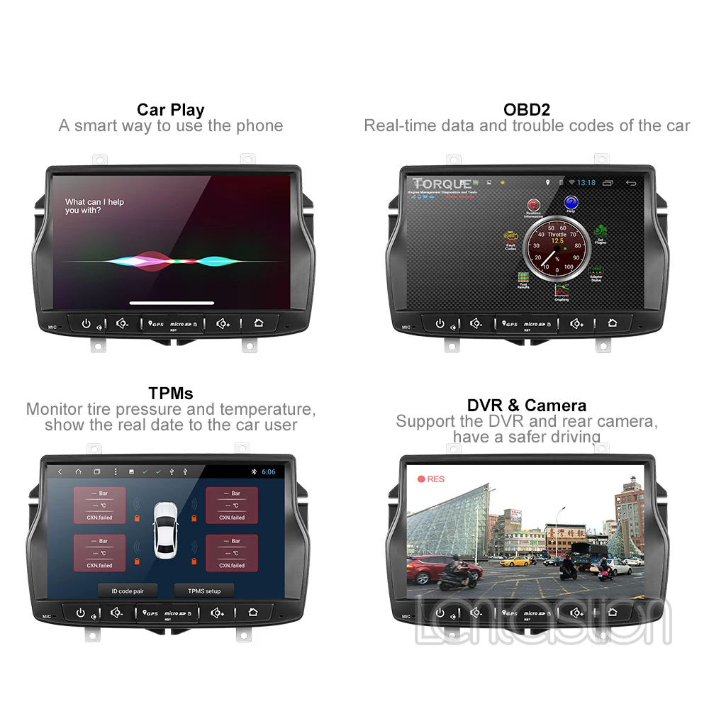4G ram android 9,0 автомобильный dvd для Lada Vesta автомобильный Радио Видео Аудио плеер gps навигация автомобильный стерео плеер