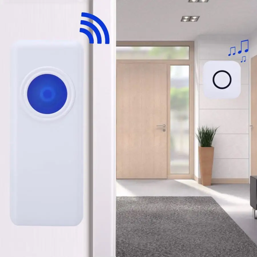Wireless Doorbell Remote Control Door Ring Door Bell at Over 400-meter Range WL-DB8 110-260V Home Security Door Accessories
